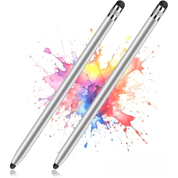 2 Pack Stylus Pens for Touch Screens, High Sensitivity Precision Capacitive Stylus Pen Compatible with Tablets All Universal Touchscreen Devices