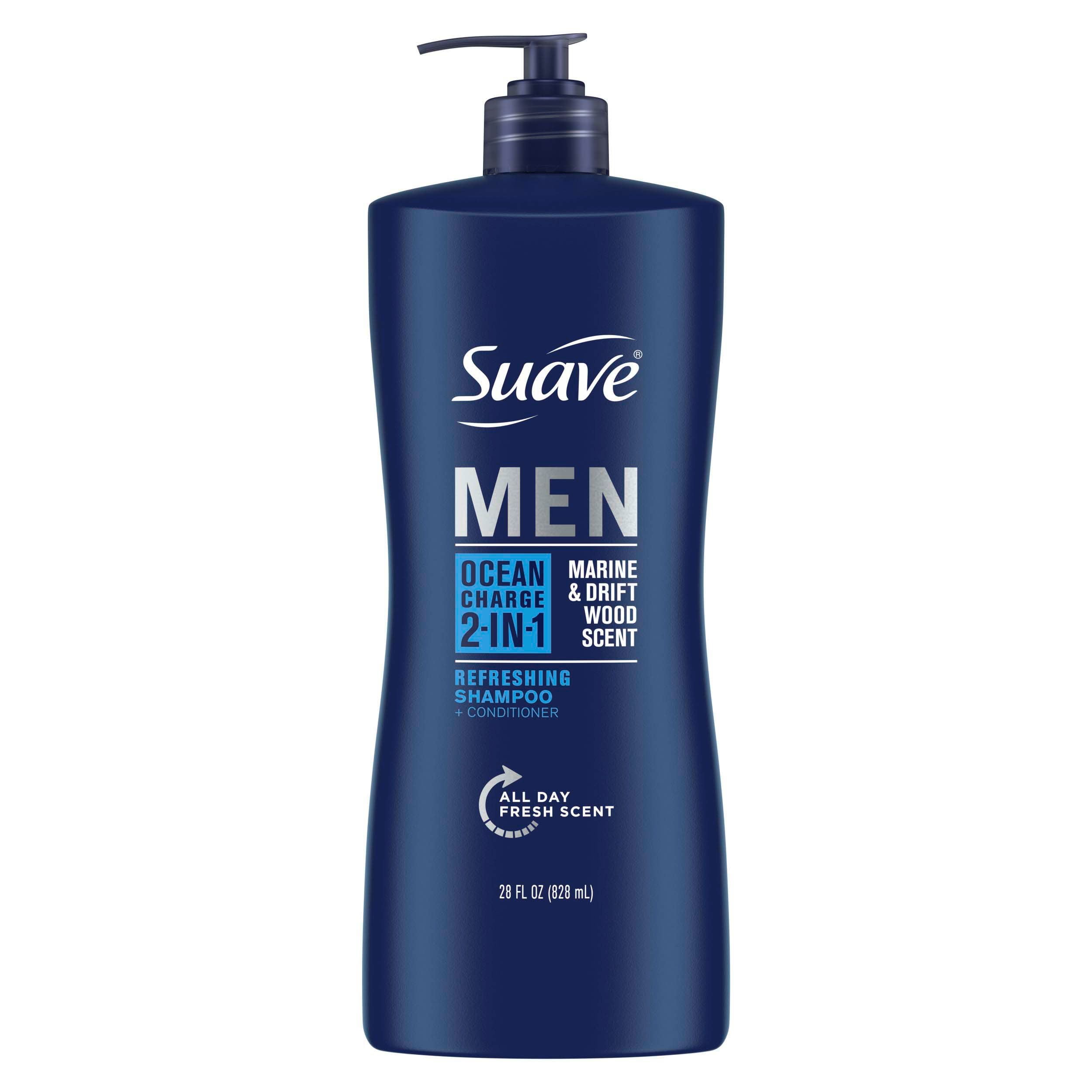 2 Pack - Suave Professionals Men 2-in-1 Shampoo & Conditioner - Ocean Charge - 28 oz Packaging may vary