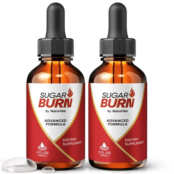 (2 Pack) Sugar Burn – Natural Daily Liquid Formula Designed to Align with Fitness Goals, Support an Active Lifestyle & Body Balance | Just a Few Drops for a Fit-Focused Routine (60 Servings)
