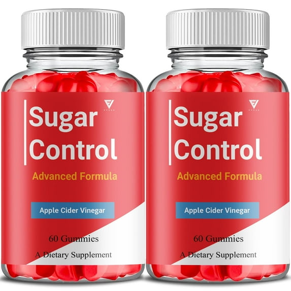 (2 Pack) Sugar Control Keto Gummies, SugarControl Keto ACV and Advanced Overall Health Support Formula (120 Gummies)