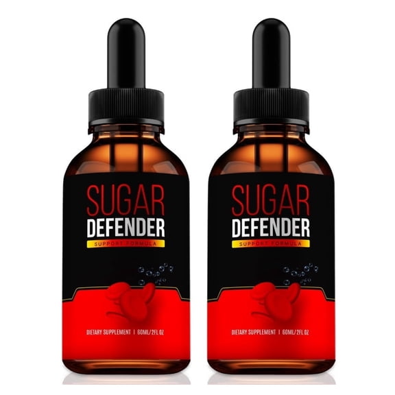 (2 Pack) Sugar Defender Drops, SugarDefender 24 Liquid Formula - Naturally Supports Healthy Circulation and Stable Levels, Official Review (60 Servings)