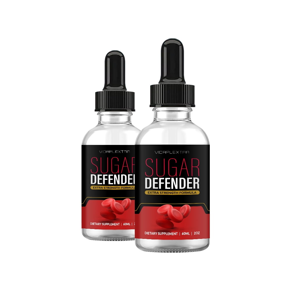 (2 Pack) Sugar Defender Advanced Support Formula Liquid Drops for Blood Pressure & Glucose