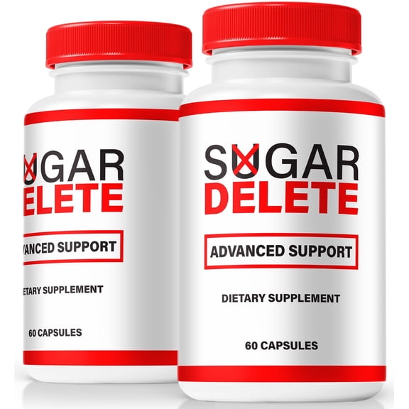 (2 Pack) Sugar Delete Capsules - Official Blood Support Formula, SugarDelete Blood Vessel Cleaner, Glyco Optimizer Pills, Supports Overall Health & Wellness, Sugar Delete Powder (120 Capsules)