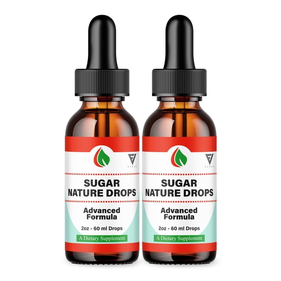 (2 Pack) Sugar Nature Drops Premium Wellness Support Supplement, SugarNature (4oz)