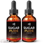 2 Pack Sugar Pure Drops   Daily Liquid Formula with a Clean, Natural Blend to Support Natural Flow, Balanced Levels & Healthy Circulation | Convenient for Consistent Use 60 Servings