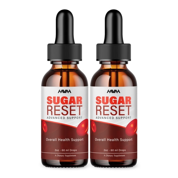 (2 Pack) Sugar Reset Drops, SugarReset Advanced Support (4 oz)