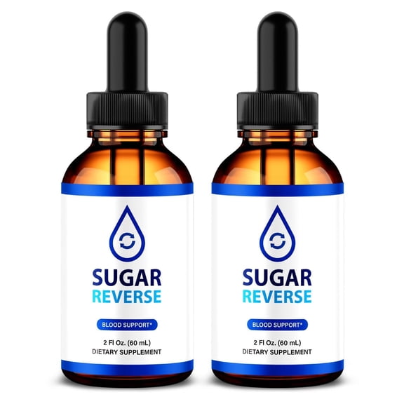 (2 Pack) Sugar Reverse Drops, Official Blood Support In Liquid Form, All Natural Formula To Maintain Stable Levels, Supports Energy and Overall Health, SugarReverse En Gotas Reviews (60 Servings)