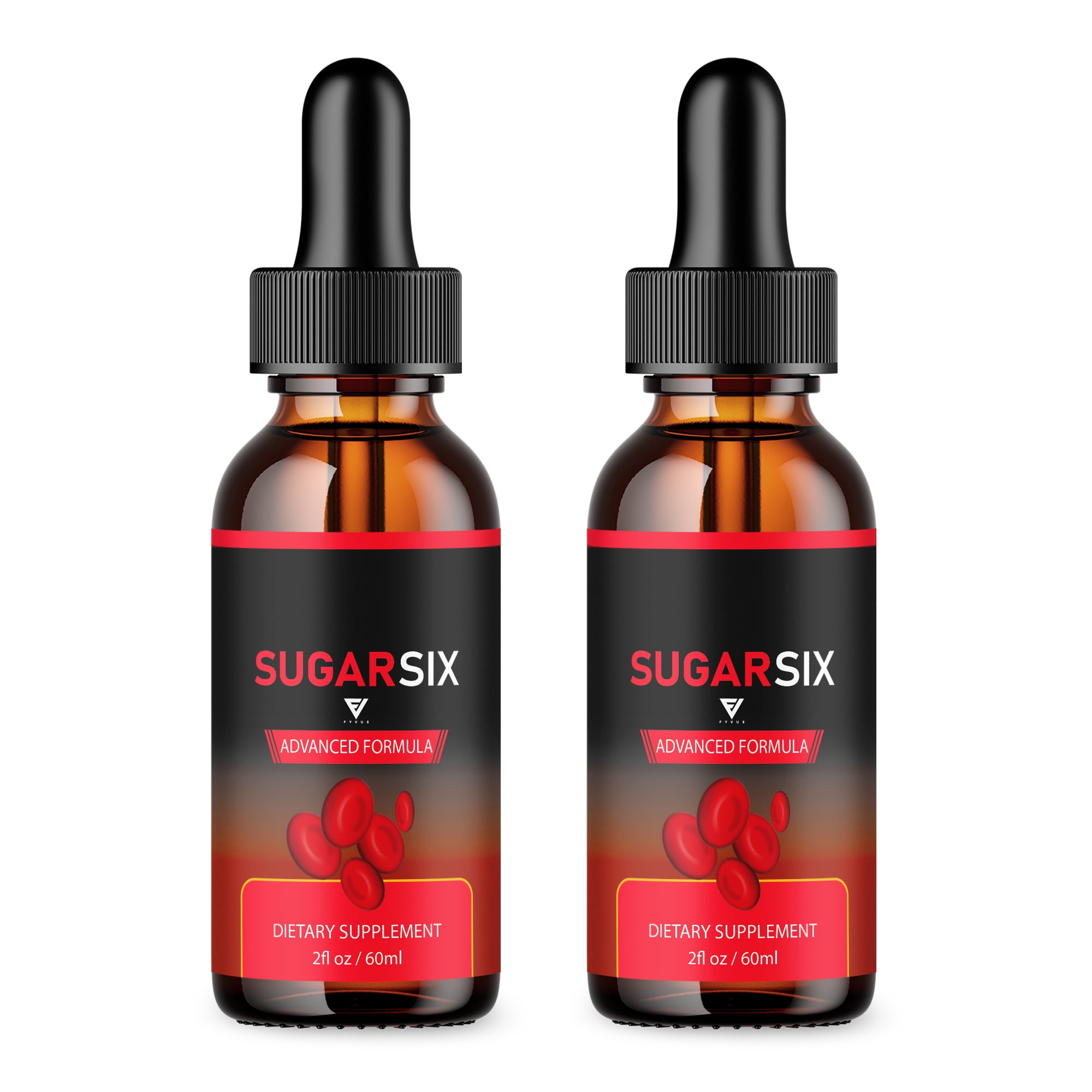 2 Pack) Sugar Six Glyco Optimizer Drops SugarSix Supplement 2 Pack) Sugar Six Glyco Optimizer Drops SugarSix Supplement