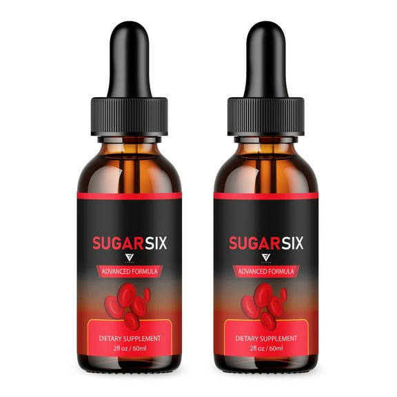(2 Pack) Sugar Six Glyco Optimizer Drops SugarSix Supplement, SugarSix Maximum Strength Blood Support Formula (4oz)