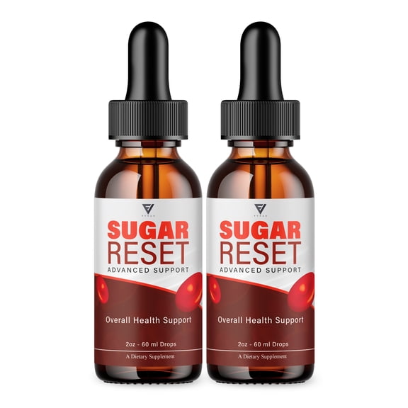 (2 Pack) SugarReset Advanced Support, Sugar Reset Liquid Supplement (4oz)