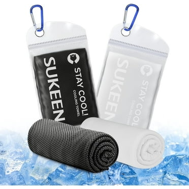 2 Pack Cooling Towels for Neck and Face Super Absorbent Ice Towel Quick Dry Breathable Chilly Towel for Hot Weather Sportrs, 40"x 12"