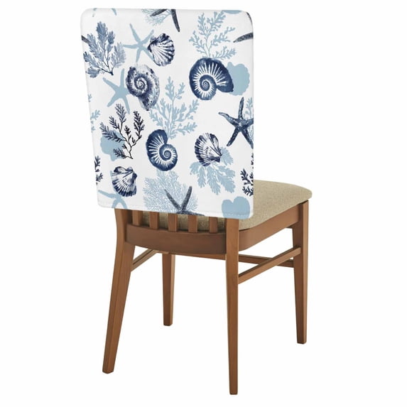 2 Pack Summer Marine Life Chair Back Covers Ocean Watercolor Conch ...