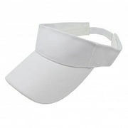 2-Pack Sun Visor Adjustable Cap Hat Athletic Wear White