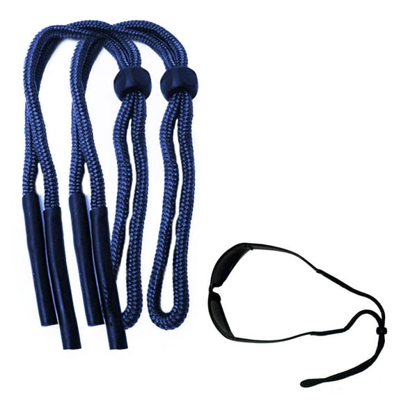 2 Pack Sunglass Retainer Neck Cord Strap Adjustable Cord Lanyard Holder Blue