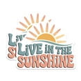 thumbnail image 1 of (2 Pack) Sunshine Stickers - Positive Vibes Sticker - Motivational Stickers - Live in The Sunshine Stickers - 5" On Longest Side - Sticks to Smooth Flat Surfaces - Made in USA - BMCS17766, 1 of 7