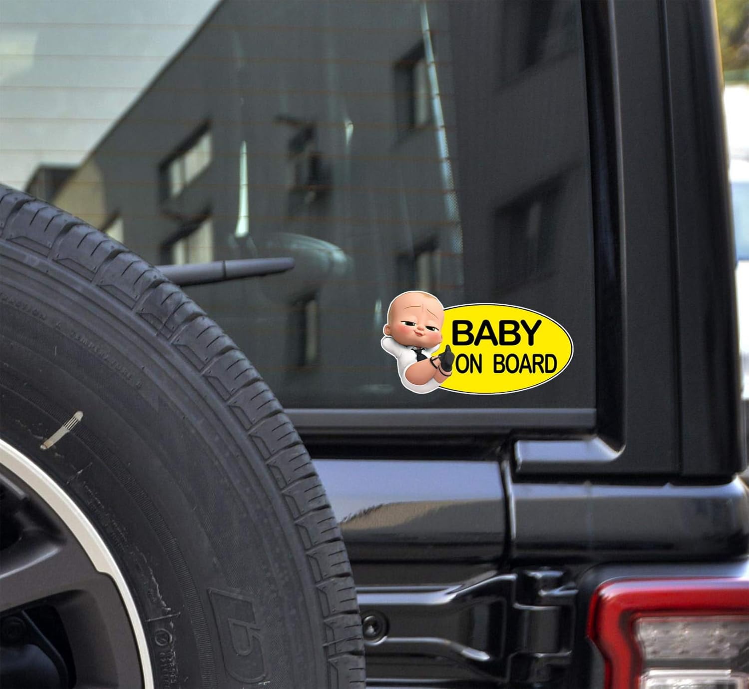 CMI 2 Pack Reflective Baby On Board Bumper Stickers, 6X3 Inch - Walmart.com