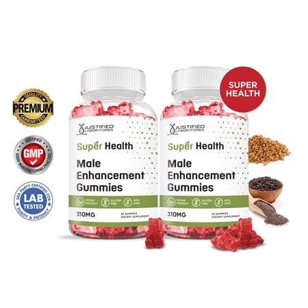 (2 Pack) Super Health Male Enhancement Gummies 310MG 120 Gummys