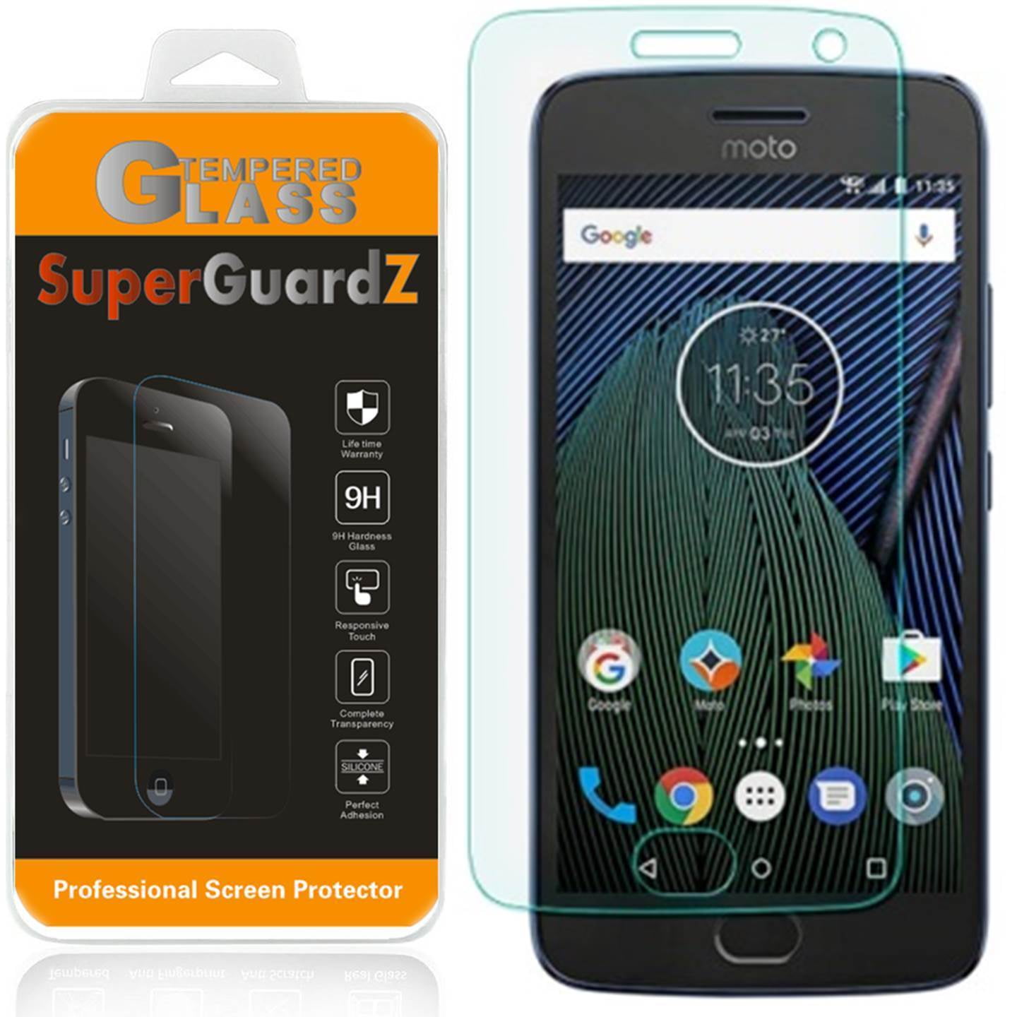 [2-Pack] SuperGuardZ - Motorola Moto G5 / Motorola Moto G (5th Gen ...