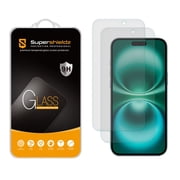 Supershieldz Designed for iPhone 16/ iPhone 15 (6.1 inch) Anti Glare (Matte) Tempered Glass Screen Protector, Anti Scratch, Bubble Free (2 Pack)