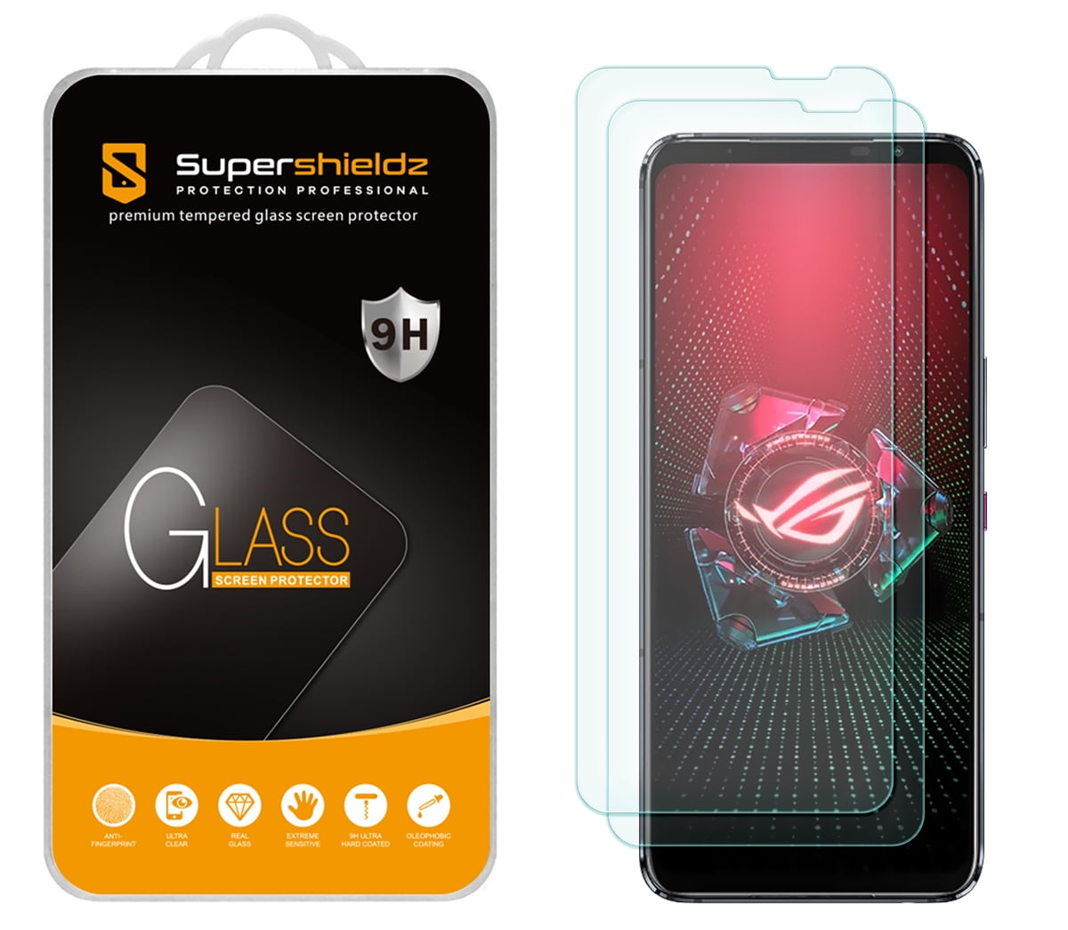 2 Pack) Supershieldz Designed for Samsung Galaxy Watch 6 (40mm) Tempered  Glass Screen Protector, Anti Scratch, Bubble Free 