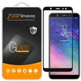 thumbnail image 1 of (2-Pack) Supershieldz Designed for Samsung Galaxy A6+ (2018)/A6 Plus (2018) [Full Screen Coverage] Tempered Glass Screen Protector, Anti-Scratch, Bubble Free (Black Frame), 1 of 4