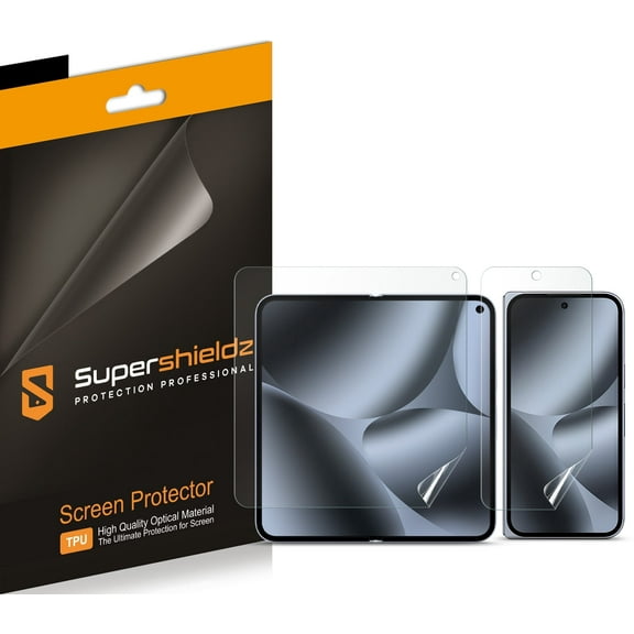 (2 Pack) Supershieldz Designed for Google Pixel 10 Pro Fold (2 Main Screen and 2 Front Screen) Screen Protector, High Definition Clear Shield (TPU)