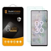 (2 Pack) Supershieldz Designed for Google Pixel 6a Tempered Glass Screen Protector, Anti Scratch, Bubble Free