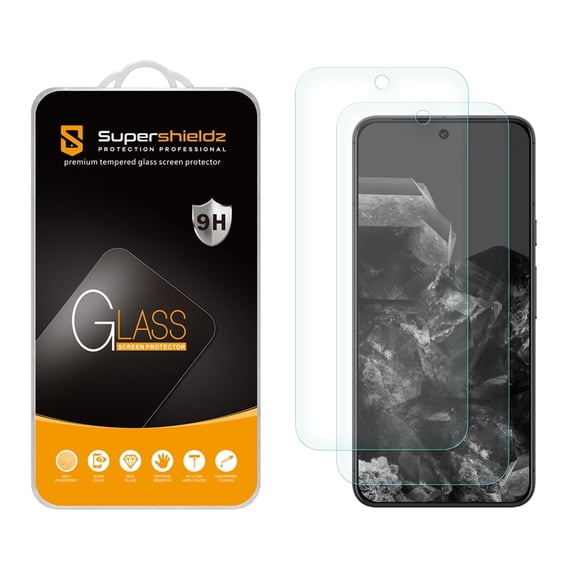 (2 Pack) Supershieldz Designed for Google Pixel 9 Pro XL/ Pixel 10 Pro XL Tempered Glass Screen Protector, Anti Scratch, Bubble Free