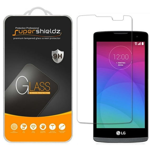 [2-Pack] Supershieldz Designed for LG Leon LTE Tempered Glass Screen Protector, Supershieldz Anti-Scratch, Anti-Fingerprint, Bubble Free