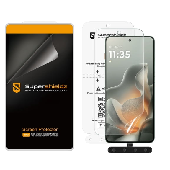 (2 Pack) Supershieldz Designed for Motorola Edge 2026 Screen Protector, High Definition Clear Shield (TPU)