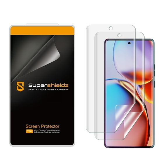 (2 Pack) Supershieldz Designed for Motorola Edge+ / Plus (2023 Model Only) Screen Protector, High Definition Clear Shield (TPU)