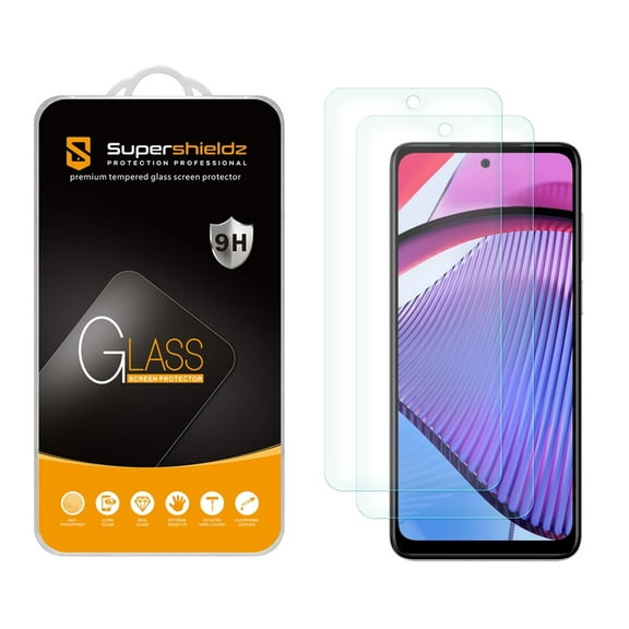 (2 Pack) Supershieldz Designed for Motorola Moto G 5G (2023) Tempered Glass Screen Protector, Anti Scratch, Bubble Free