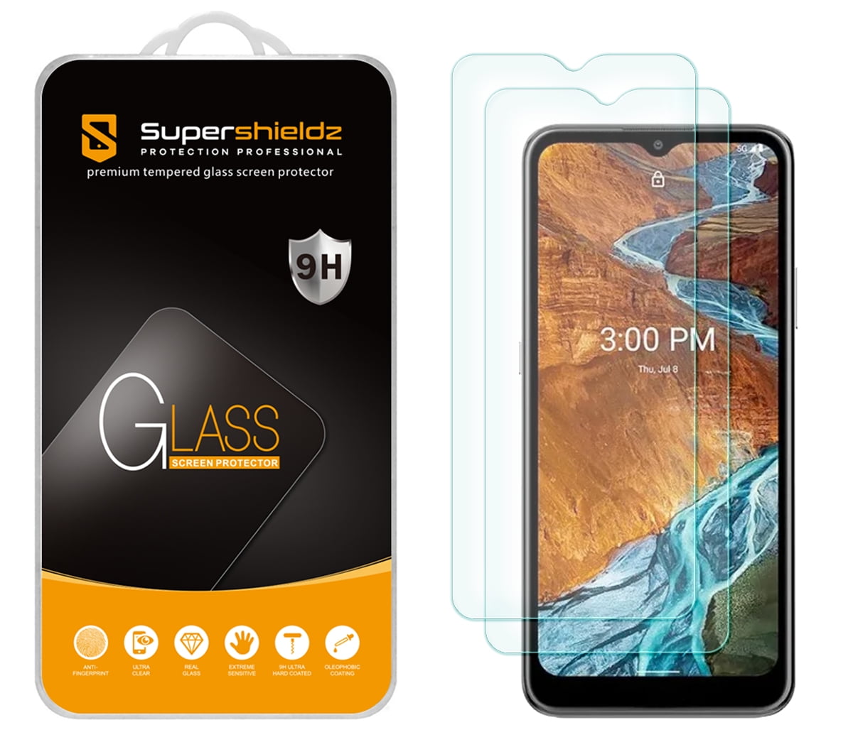 2 Pack Supershieldz Designed for Nokia G300 5G Tempered Glass