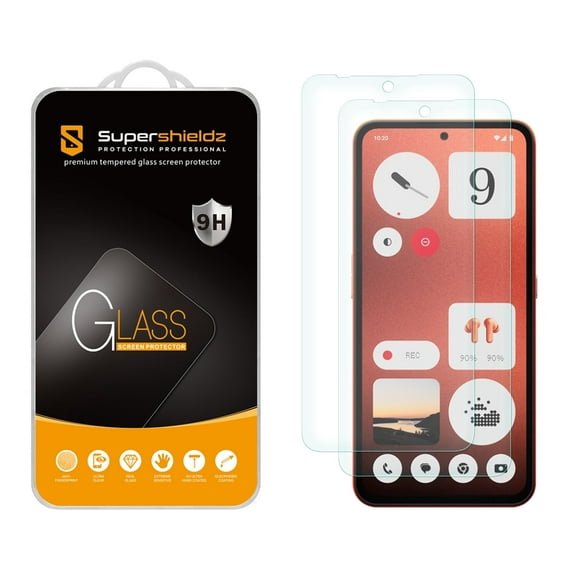 (2 Pack) Supershieldz Designed for Nothing (CMF Phone 1) Tempered Glass Screen Protector, Anti Scratch, Bubble Free