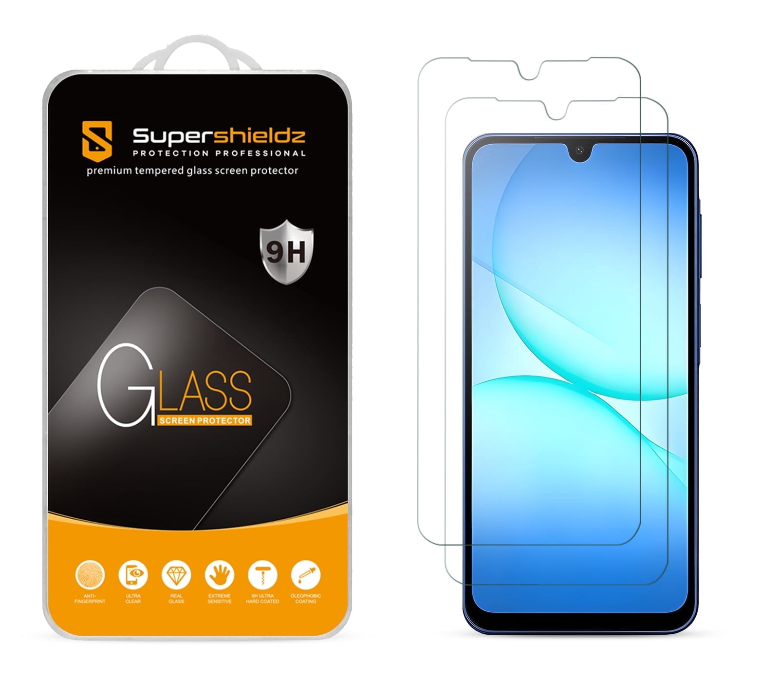 (2 Pack) Supershieldz Designed for Samsung Galaxy A17 5G Tempered Glass Screen Protector, Anti Scratch, Bubble Free