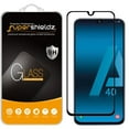 thumbnail image 1 of (2-Pack) Supershieldz Designed for Samsung Galaxy A40 [Full Screen Coverage] Tempered Glass Screen Protector, Anti-Scratch, Bubble Free (Black Frame), 1 of 4