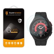 (2 Pack) Supershieldz Designed for Samsung Galaxy Watch 5 Pro (45mm) Tempered Glass Screen Protector, Anti Scratch, Bubble Free