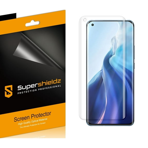 (2 Pack) Supershieldz Designed for Xiaomi Mi 11 Screen Protector, High Definition Clear Shield (TPU)