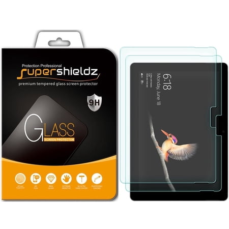 [2-Pack] Supershieldz for Microsoft Surface Go 4 / Surface Go 3 / Surface Go 2 / Surface Go Tempered Glass Screen Protector, Anti-Scratch, Anti-Fingerprint, Bubble Free