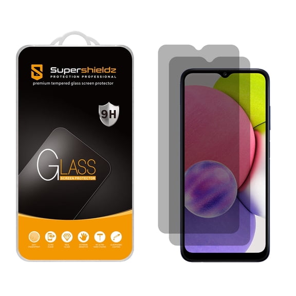 Supershieldz Designed for Samsung Galaxy A03s (Privacy) Anti Spy Tempered Glass, Anti Scratch, Bubble Free (2 Pack)