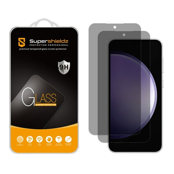 (2 Pack) Supershieldz (Privacy) Anti Spy Screen Protector Designed for Samsung Galaxy S23 FE, Tempered Glass, Anti Scratch, Bubble Free