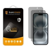 (2 Pack) Supershieldz (Privacy) Anti Spy Screen Protector Designed for iPhone 16 Plus / iPhone 15 Plus (6.7 inch), Tempered Glass, Anti Scratch, Bubble Free