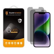 [2-Pack] Supershieldz (Privacy) Anti-Spy for iPhone 16e/ iPhone 14 / iPhone 13/ iPhone 13 Pro (6.1 inch) Tempered Glass Screen Protector, Anti-Scratch, Bubble Free