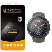 [2-Pack] Supershieldz for Amazfit T-Rex Pro / Amazfit T-Rex Tempered Glass Screen Protector, Anti-Scratch, Anti-Fingerprint, Bubble Free