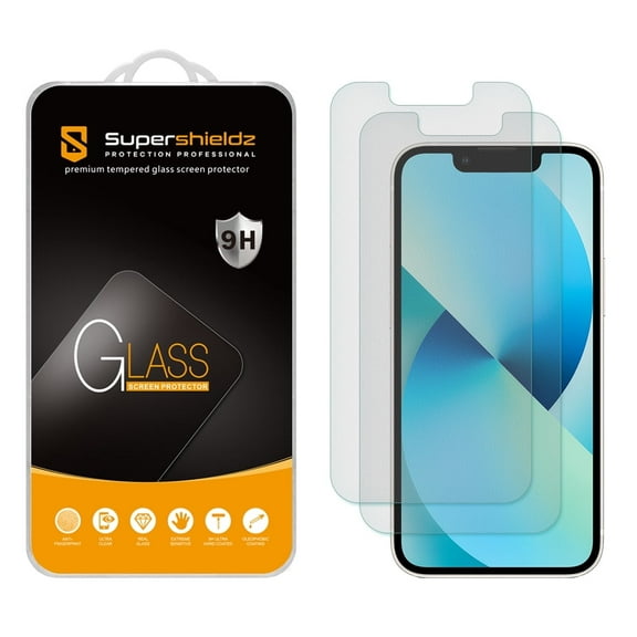 (2 Pack) Supershieldz for Apple iPhone 13 Mini (5.4 inch) Anti-Glare (Matte) Tempered Glass Screen Protector, Anti-Scratch, Bubble Free