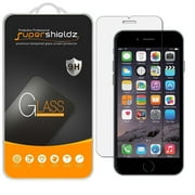 [2-Pack] Supershieldz for Apple iPhone 6 Plus / 6S Plus Tempered Glass Screen Protector, Anti-Scratch, Anti-Fingerprint, Bubble Free