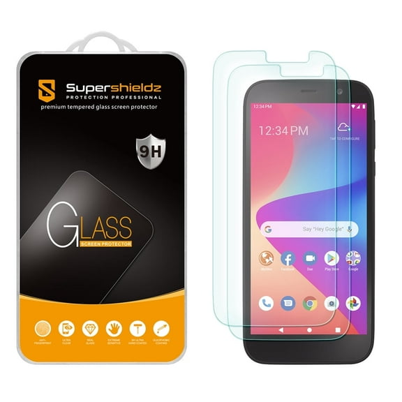 [2-Pack] Supershieldz for BLU View 2 (B130DL) Tempered Glass Screen Protector, Anti-Scratch, Anti-Fingerprint, Bubble Free
