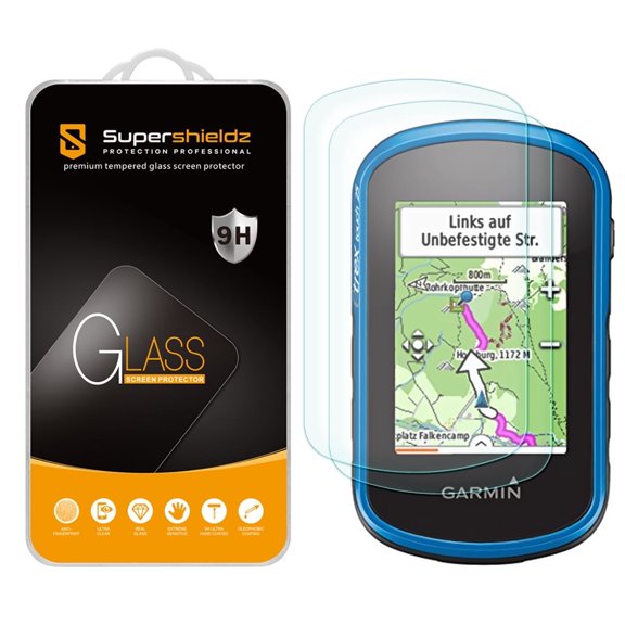 [2-Pack] Supershieldz for Garmin eTrex Touch 25 35 35t Tempered Glass Screen Protector, Anti-Scratch, Anti-Fingerprint, Bubble Free