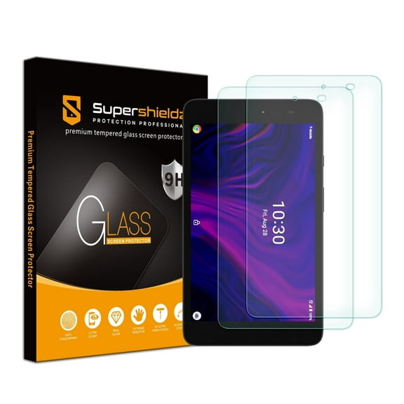 [2-Pack] Supershieldz for KonnectONE Moxee Tablet 8 inch Tempered Glass Screen Protector, Anti-Scratch, Anti-Fingerprint, Bubble Free