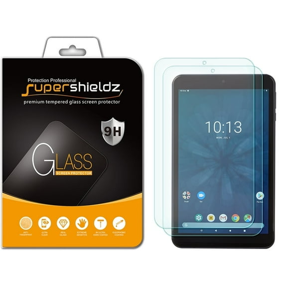 [2-Pack] Supershieldz for Onn Tablet Pro 8 inch Tempered Glass Screen Protector, Anti-Scratch, Anti-Fingerprint, Bubble Free